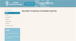 Desktop Screenshot of fairfieldvet.net