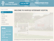 Tablet Screenshot of fairfieldvet.net